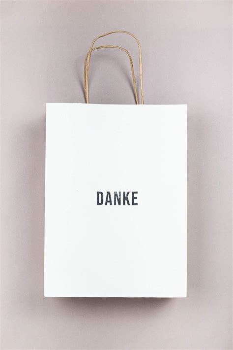 geschenktüte danke
